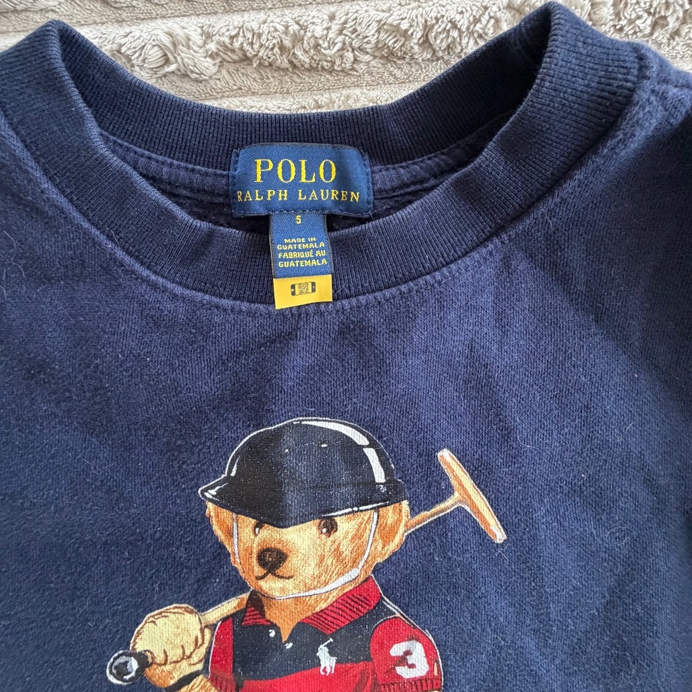 Polo Bear graphic crewneck sweatshirt